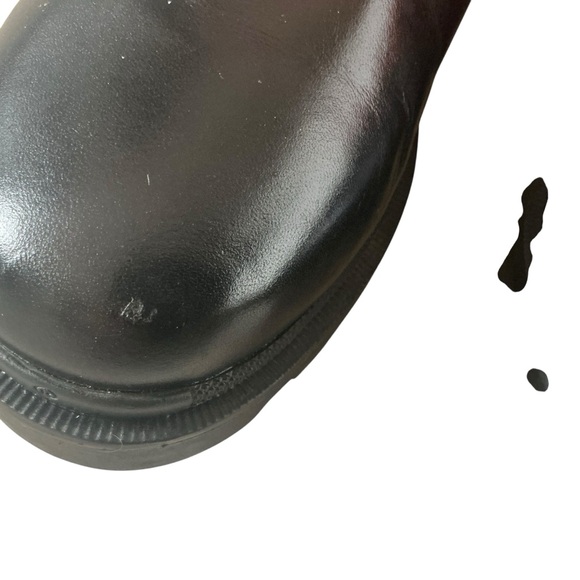 Gucci Magnum calfskin pearl lace up combat ankle boots black red laces size 37 - Picture 10 of 16